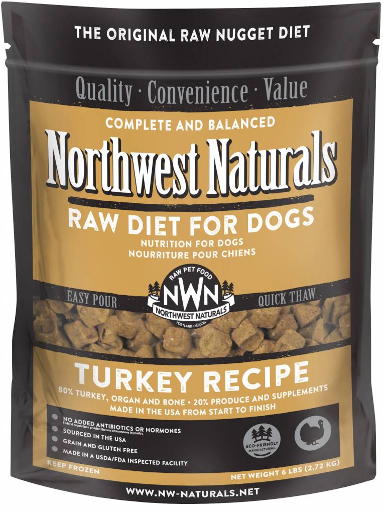 Northwest Naturals Turkey Nuggets Raw Dog Food